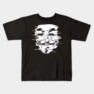 Anon Glitch White Kids T-Shirt